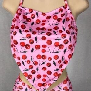 Zuliana Size Small Cherry Print Bandana Style Top. New With Tags.